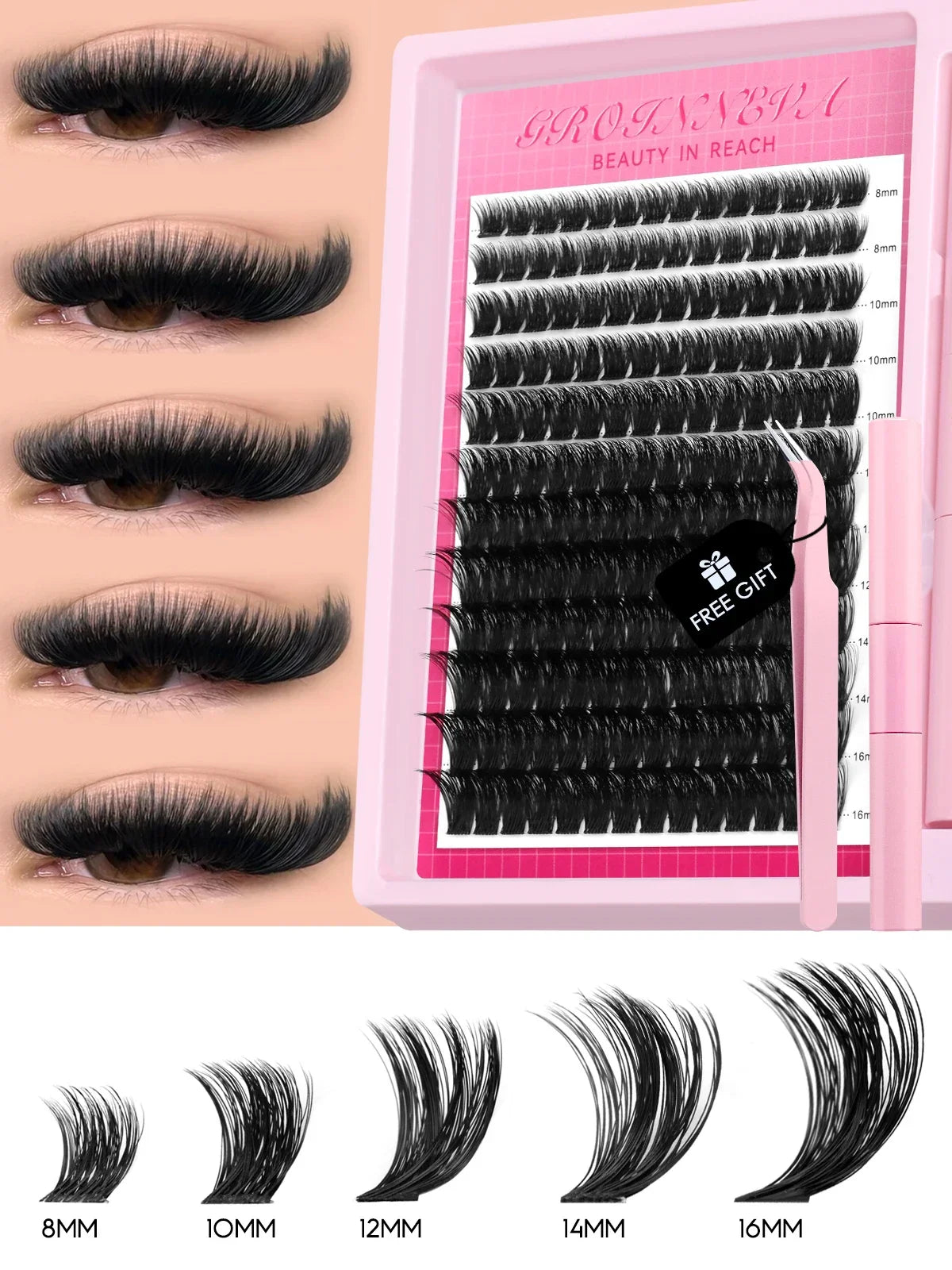 Fluffy Lash Extension Kit C Curl